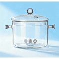 thumbnail image 4 of Borosilicate Glass Pot - 2.5L Clear Cooking Pan with Cool Handles, Stovetop/Oven/Microwave Safe (Dishwasher & Freezer Friendly), 4 of 5