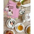 thumbnail image 4 of Pink Easter Kitchen Dish Towels for Drying Dishes Set of 4, Easter Bunny Eggs Spring Cartoon Farmhouse Wood Grain Waffle Weave Microfiber Hand Tea Bathroom Towels Quick Dry Absorbent Towel 15.7x23.6, 4 of 7