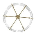 thumbnail image 3 of Golden Lighting Calla 6-light Chandelier in White Gold, 3 of 6
