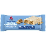 Atkins Snack, Protein Crisp Wafer, Peanut Butter, 10g of Protein, 5 Count