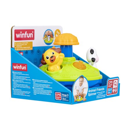 Winfun Animal Friends Spinner, Gender Neutral Toy Recommended for Ages 12 Months and up.