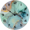 thumbnail image 1 of THSIDNE Reloj de pared de mármol, reloj decorativo preciso, silencioso sin tictac, reloj de pared fácil de leer para dormitorio/sala de estar/cocina, 33 cm ACTIVE Biensenido a ACTIVE, 1 of 1