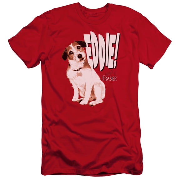 Frasier Eddie Premium Canvas Adult Slim Fit 30/1 T-Shirt Red