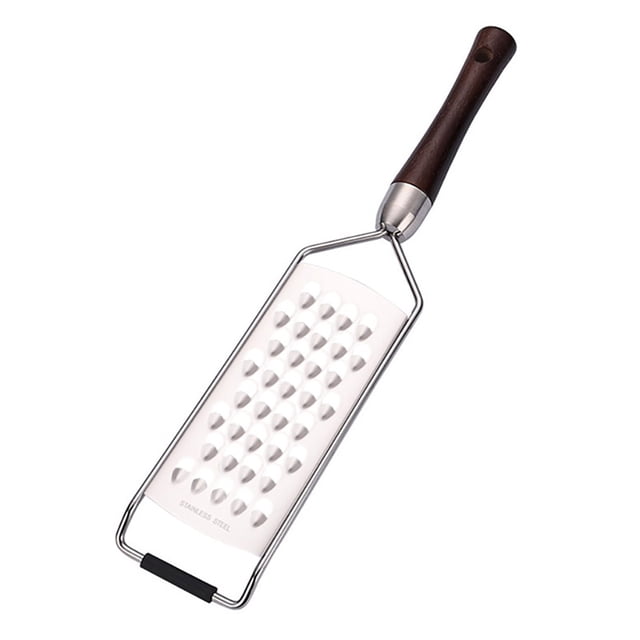 Cortador de rallador de queso, pelador de acero inoxidable, espátula, cepilladora de alimentos de cocina para chocolate, fruta, verdura, agujero grande Kearding HA003297-01