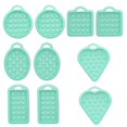 thumbnail image 2 of Juego de 2 moldes para hornear pasteles, gofres de silicona de grado alimenticio reutilizables, color verde, accesorio de cocina DIY, 2 of 8