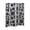 Silver, variant on Roundhill Furniture 4-Panel Room Divider, Decorative Folding Freestanding Privacy Screen, Gold