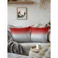 thumbnail image 3 of Outdoor Throw Pillow Set of 2, Red Gray Ombre Waterproof Pillow with Insert Included, Modern Gradient Abstract Art Decorative Accent Cushion Sofa Pillows for Patio Porch, 16 x 16 In, 3 of 8