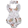 thumbnail image 1 of Kid Girls Christmas Bambi Romper Backless Sunsuit + Diadema Traje de cumpleaños Xemadio CJWUS-5555, 1 of 7