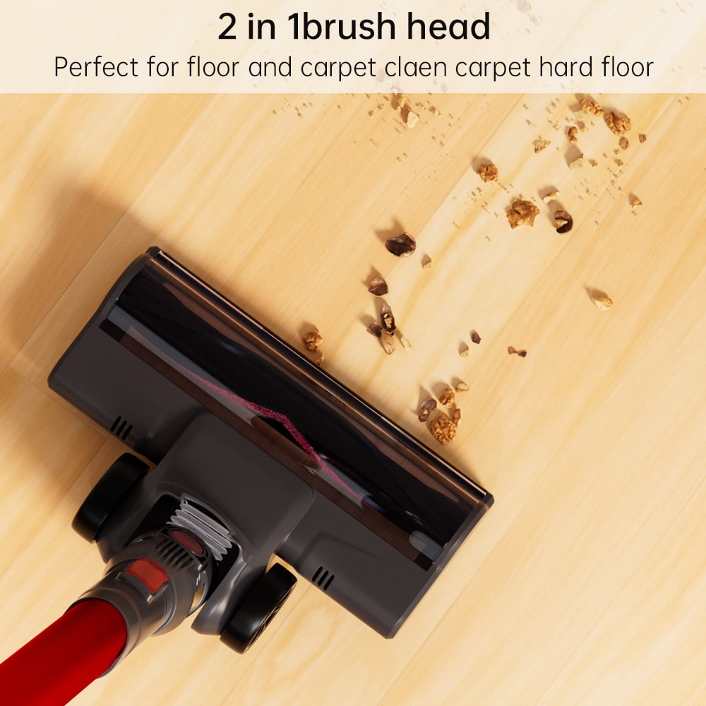 TOPTENG Cordless Vacuum Cleaners Lightweight Stick Vacuum for Hardwood Floor Carpet Pet Hair Home/Car Clean