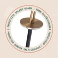 thumbnail image 4 of Acento Slim Round Holder, 8 x 8 x 44.5 cm Metal Removable Plastic Liner Tall Toilet Brush in Matte White Gold, 4 of 10