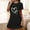 Black, variant on Sakmal Love Moomoo Nightgownss for Women Valentines Soft Short Sleeve House Dress Short Heart Print Womens Nightgown L