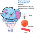 thumbnail image 4 of Juiluna Kids Basketball Hoop Kit Cartoon Animals Hanging Basketball Stand Outdoor Indoor Game Sports For Boys Girls Gifts, 4 of 6