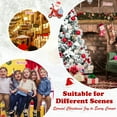 thumbnail image 4 of Patiojoy Artificial Snow Flocked Christmas Tree, 8FT Hinged Christmas Tree W/ 1239 Branch Tips, 4 of 8