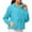 Blue, variant on LYXSSBYX Sweatshirts for Women Loose Fit Women's Fashion T-shirt Long Sleeve Blouse Round Neck Casual Tops Sweatshirt