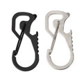 thumbnail image 1 of HONITANO 2Pcs Stainless Steel Climbing Carabiners with Bottle Lid Removers Multi-Functional Outdoor Key Holders, 1 of 8