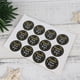 thumbnail image 5 of EeaseMX 120 pegatinas redondas negras con el lema "Feliz Año Nuevo 2020", etiquetas adhesivas redondas para bolsas de galletas, embalajes para hornear, sobres, cajas de regalo, decoración., 5 of 7