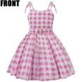 thumbnail image 3 of Utlike Halloween Girls Dresses Strap Plaid Waist Cinching Dress With Headband 2 Pcs Girl Comfort Fit Sundress For Everyday Wear Size 3 Years-4 Years, 3 of 8