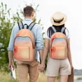 thumbnail image 6 of Daiia The Sunset of Dandelion Vintage Canvas Backpack for Men and Women ,Hiking Backpack,Travel Laptop Bag for School,Large Capacity Backpack, 6 of 8
