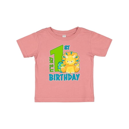 

Inktastic Its My 1st Birthday with Dinosaur Gift Baby Boy or Baby Girl T-Shirt