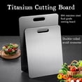 thumbnail image 4 of Titanium Alloy Cutting Board Double Sided Titanium Alloy Kitchen Chopping Board, 4 of 4