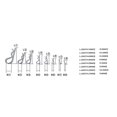 thumbnail image 4 of Baohd AOZBZ Carbon Steel Galvanized Steel Hairpin R-shaped Pin Split Pin Pin Sub-hairpin Pin Split Pin Hardware Tools, 4 of 6