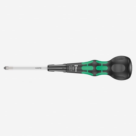 Wera 007910 Kraftform Ball-Grip Pozidriv Screwdriver, PZ2 x 100 mm