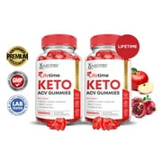 (2 Pack) Lifetime Keto ACV Gummies 1000MG Dietary Supplement 120 Gummys