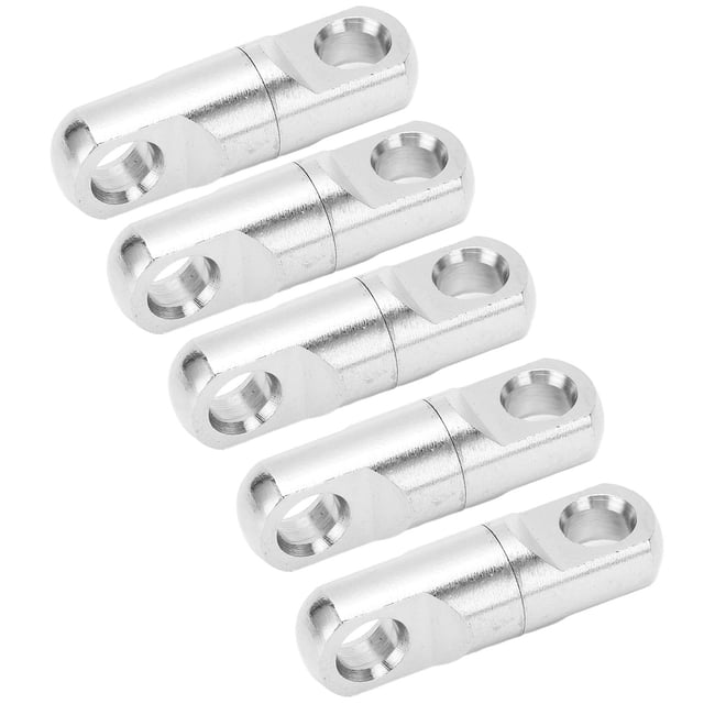 Colonne en Acier Inoxydable Type 360 Roulements Pivotants Connecteur de Hameçon de Pêche, 5 Pcs/ensemble, Taille 6