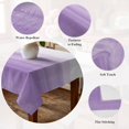 thumbnail image 5 of Purple White Ombre Table Cloth Waterproof Tablecloths, Modern Romantic Gradient Stripes Tablecloth Dining Table Cover for Kitchen Party Tabletop Outdoor, Square Tablecloth 54x54 Inch, 5 of 9