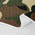 thumbnail image 5 of meiyoeat Vintage Camo Duck Quilt King For Kids,Rustic Farmhouse Hunting King Coverlet Set For Men, Beige Green,3-Piece, 5 of 7