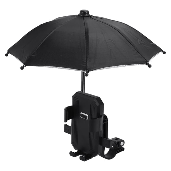 Soporte para teléfono de motocicleta Unique Bargains para manillar, compatible con teléfonos de 4.7 a 7.2 pulgadas, color negro