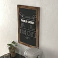 thumbnail image 4 of HBCY Creations Torched Brown Magnetic Wall Chalkboard, Extra Large Size 20" x 30", Framed Decorative Chalkboard with Eraser - For Kitchen, Weddings, Menus and More!, 4 of 16