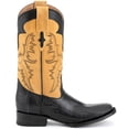 thumbnail image 2 of Ferrini Western Boots Mens Nash Ostrich Leg Square Toe Black 11493-04, 2 of 6