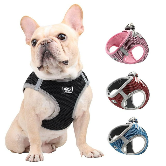 Dog Harness With Leash Summer Pet Adjustable Reflective Vest Walking Lead For Puppy Polyester Mesh Harness For Small Medium Dog _jiue