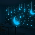 thumbnail image 6 of Dongrere Fluorescent Stickers for Room Decor Glow-in-the-dark Universe Murals Luminous Wall Decor for Bedroom, 6 of 6