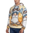 thumbnail image 3 of Xecao Hello Summer Cute Gnome Pattern Men's Adult Pullover Hoodie,Hooded Sweatshirt-Large, 3 of 7