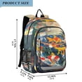 thumbnail image 2 of FORMRS Unisex School Backpack 17" Student Travel Bag with Laptop Compartment, Colorful Goldfish, 2 of 7