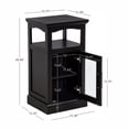 thumbnail image 2 of Linon Serenity Demi Bathroom Cabinet, Black, 2 of 26