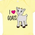 thumbnail image 4 of Inktastic I Love Goats Cute Goat Boys or Girls Baby Bodysuit, 4 of 5