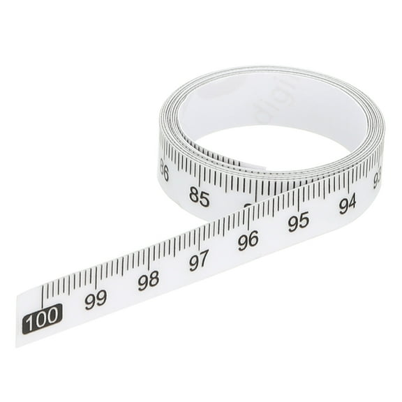 Uxcell Adhesive Ruler, 100cm Backed Tape Measures Waterproof for Workbench Sewing Table,Transparent