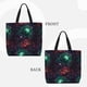thumbnail image 2 of Balery Red And Green Carnation Bolsa de Mano para Mujeres con Cremallera, Bolsa de Gimnasio con Compartimentos, Bolsa para Laptop, Bolsa para Trabajo, 2 of 7
