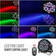 thumbnail image 4 of U`King LED Par Lights DJ Stage Light con cable RGB 36 LED con control remoto activado por sonido DJ Uplighting para bodas, fiestas, clubes, Navidad, iluminación de escenario (2 paquetes), 4 of 4