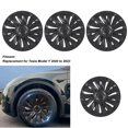 thumbnail image 4 of Wheel Fully Wrap Rim, 4 Pcs Wheel Hub Cap Strong 19in Stylish High Strength  For Model Y, 4 of 8