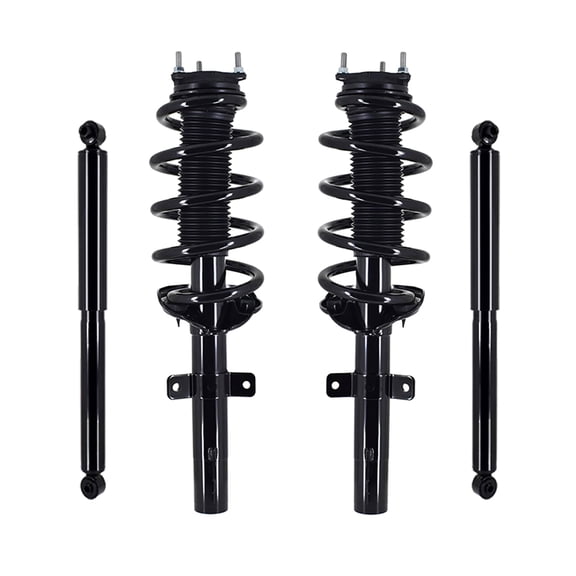 Set of 4 Front Quick Complete Strut-Coil Spring-Rear Shock For 2018 2019 Ford Transit-150