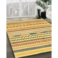 thumbnail image 3 of Ahgly Company Machine Washable Indoor Square Abstract Cinnamon Brown Area Rugs, 4' Square, 3 of 7