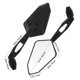 thumbnail image 2 of IDEANATEGRATE 1Par Espejos De Retrovisor Para Manillar De Motocicleta Color Negro Material Nylon Duradero, 2 of 8