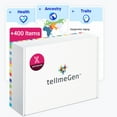 thumbnail image 1 of tellmeGen DNA Test Advanced | 400 Health, Traits, Wellness & Ancestry Reports | All Fees Included, 1 of 9