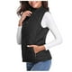 thumbnail image 4 of Chalecos Hanzidakd para mujer, acolchados, ligeros y con cremallera, color negro, talla L, 4 of 5
