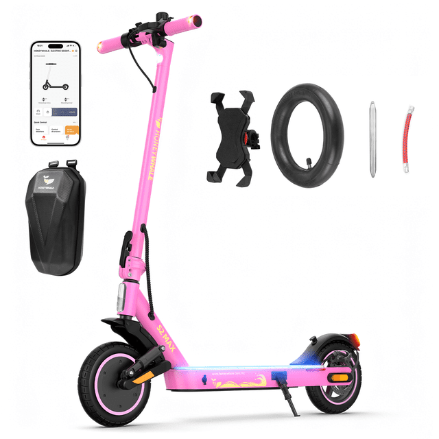 Scooter Eléctrico Plegable Honey Whale S2 Max Rosa