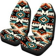 thumbnail image 5 of Pzuqiu Aztec Pattern Car Seat Covers Set Breathable Automotive Interior Accessories Easy to Install Full Surround Front Back Auto Seat Cover Universal Cars Interior Covers for Sedans Trucks, 5 of 7